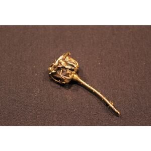 1950's Orla Eggert for Flora Danica 925 Sterling Silver Rose Brooch